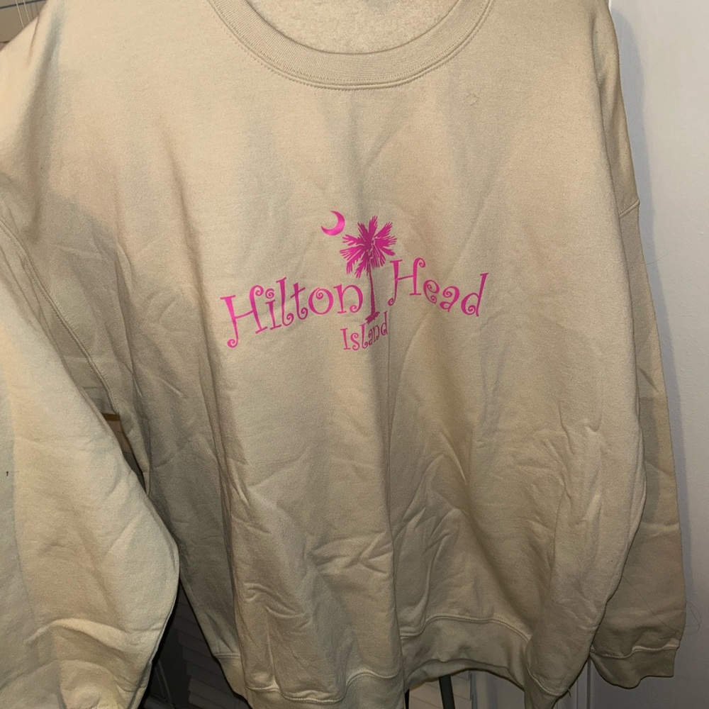 Gildan Heavy Blend Beige Sweatshirt